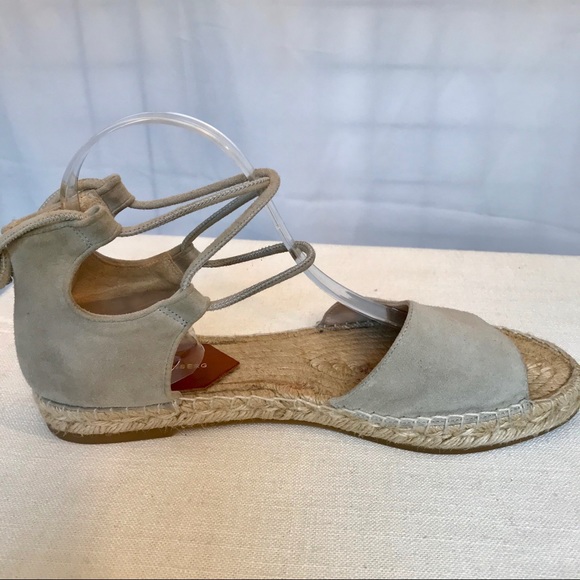 DVF Dakota Suede Gladiator Espadrille Sandal Sz 9 - Picture 4 of 7